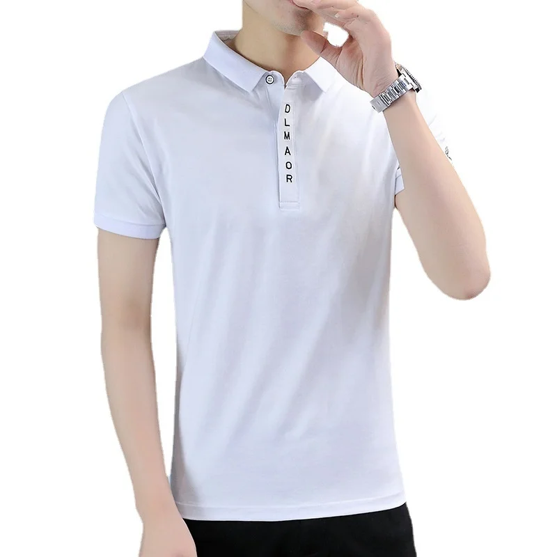 Top Grade New Designer Logo Brand Summer Men's Polo Shirts Short Sleeve Collar Casual Loose Fashions Slim All-match Clothing