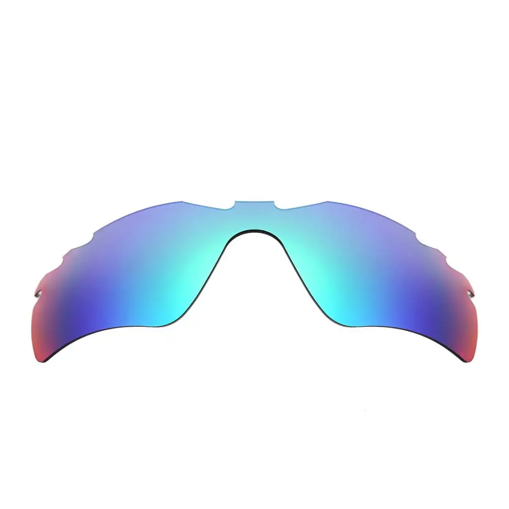 HKUCO Blue/Transparent 2 Pairs Polarized Replacement Lenses For Radar Path-Vented Sunglasses Increase Clarity