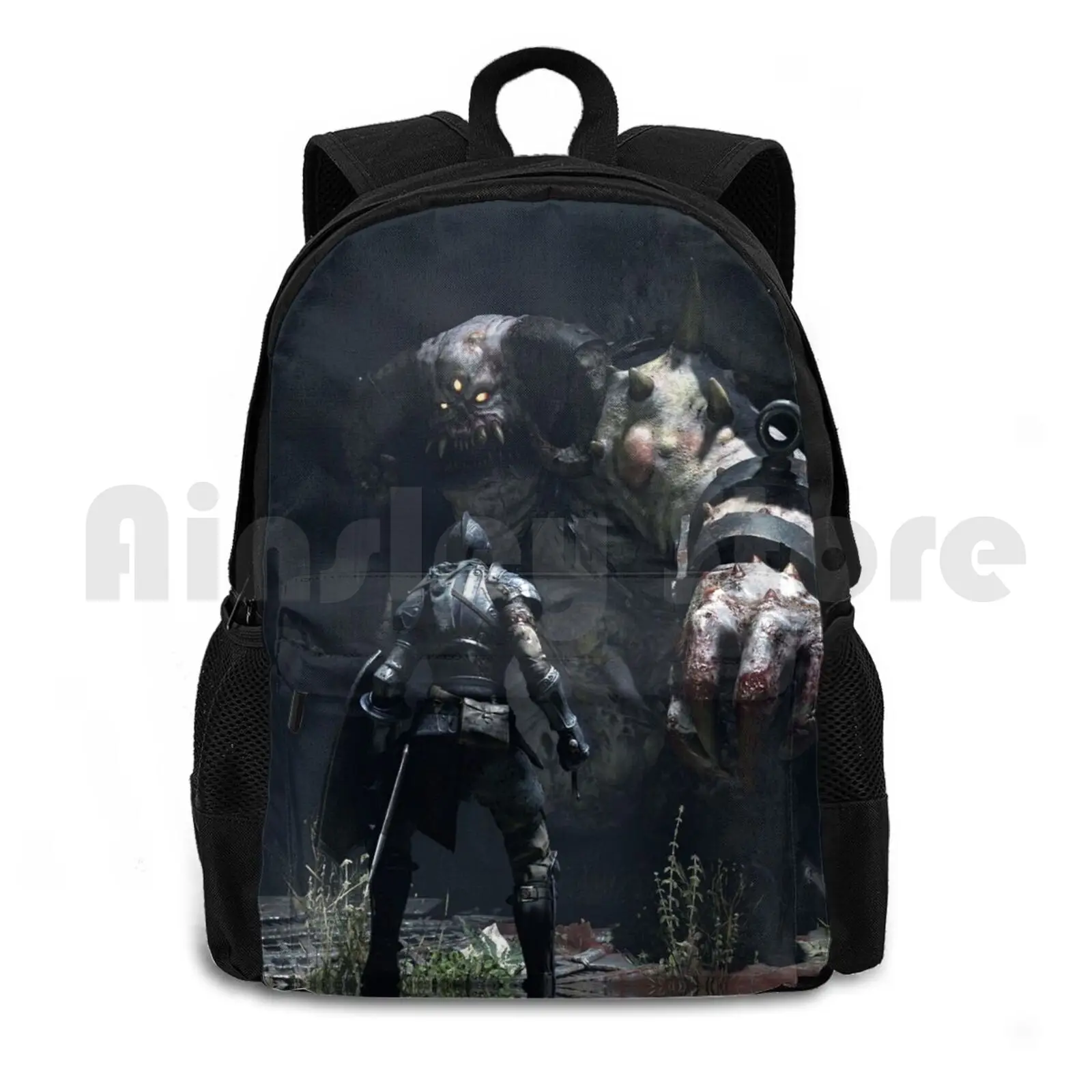 Demon's Souls Outdoor Hiking Backpack Riding Climbing Sports Bag Demons Souls Gaming From Software Bluepoint Games Rpg Ps5 Ps4