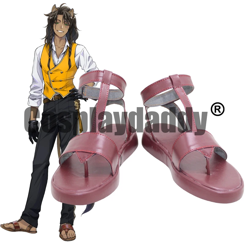 Twisted Wonderland Villains Academy Adventure Game Afterglow Savanna Savanaclaw Leona Kingscholar Cosplay Sandals Shoes X002