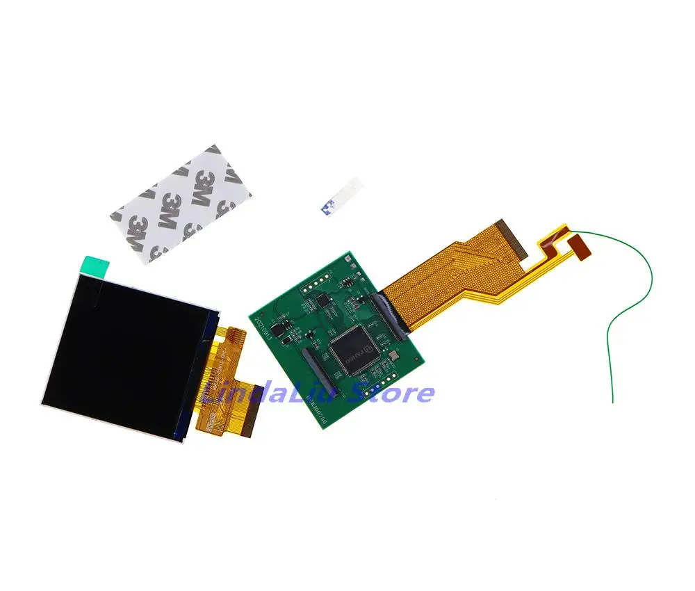 1 مجموعة 2.6 بوصة ل NGPC شاشة LCD عالية السطوع الخلفية شاشة LCD لوحدة التحكم في الألعاب ملونة الجيب NEOGEO