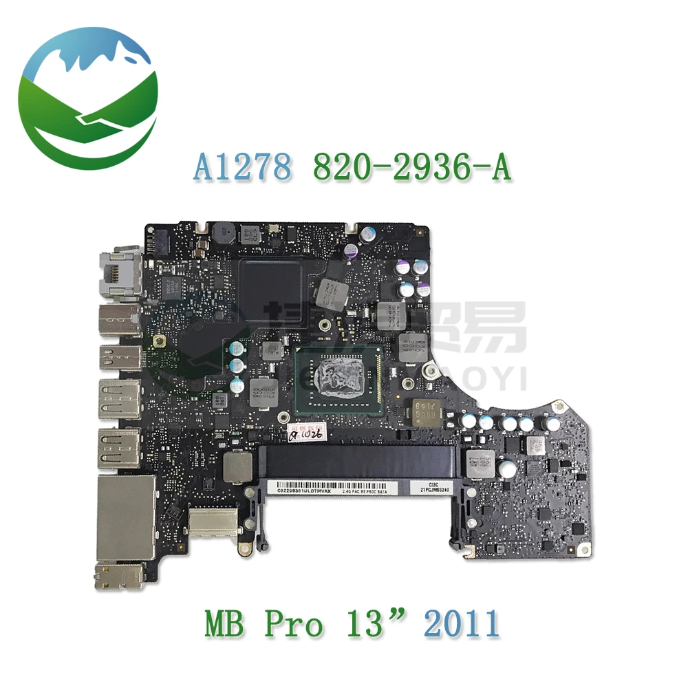 Tested Laptop A1278 Motherboard 820-2936-A 820-2936-B for Apple MacBook Pro 13 