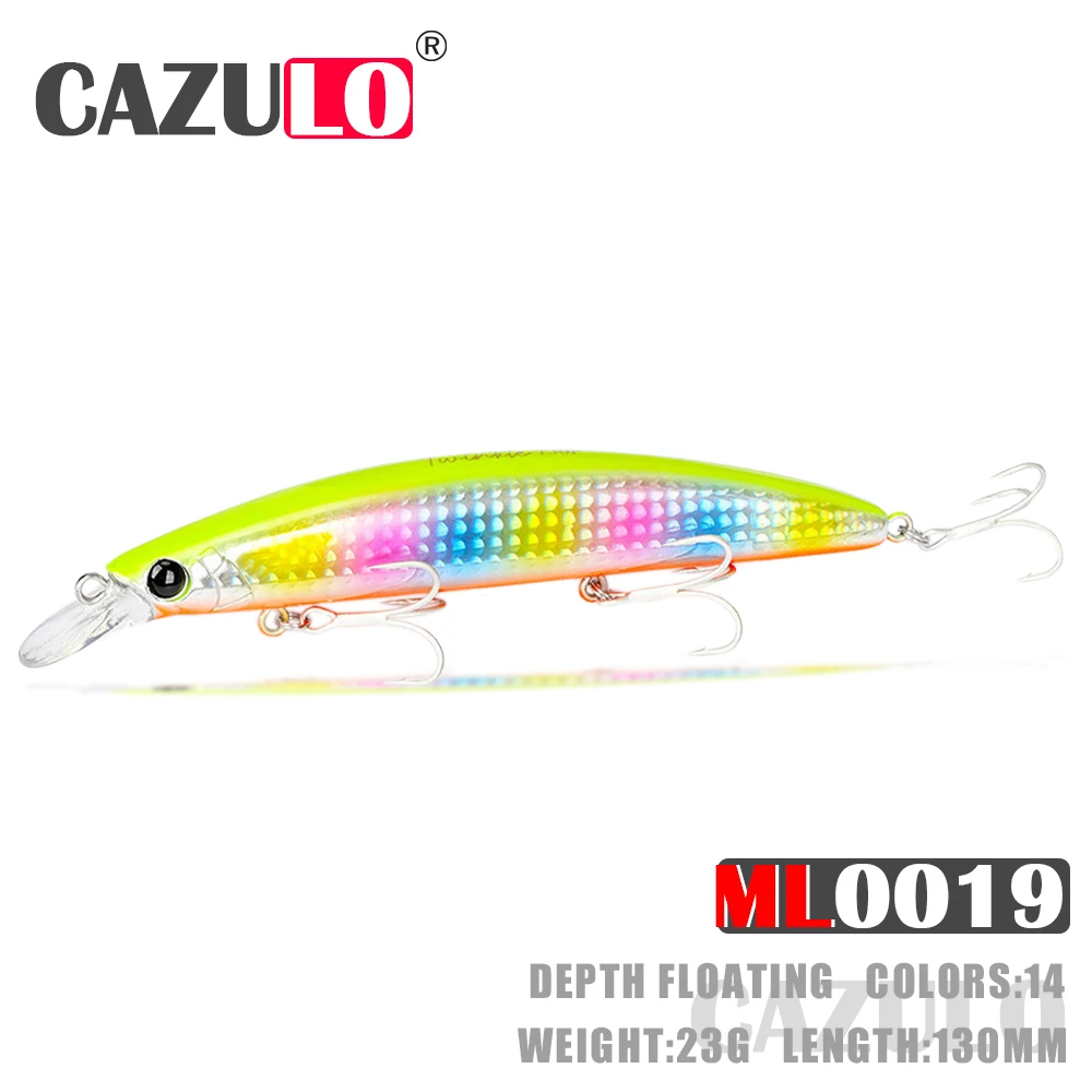 

Minnow Fishing Accessories Lure Floating Isca Artificial Weight 23g 13cm Kit Pesca Sea Fishing Trolling Articulos Seabass Leurre