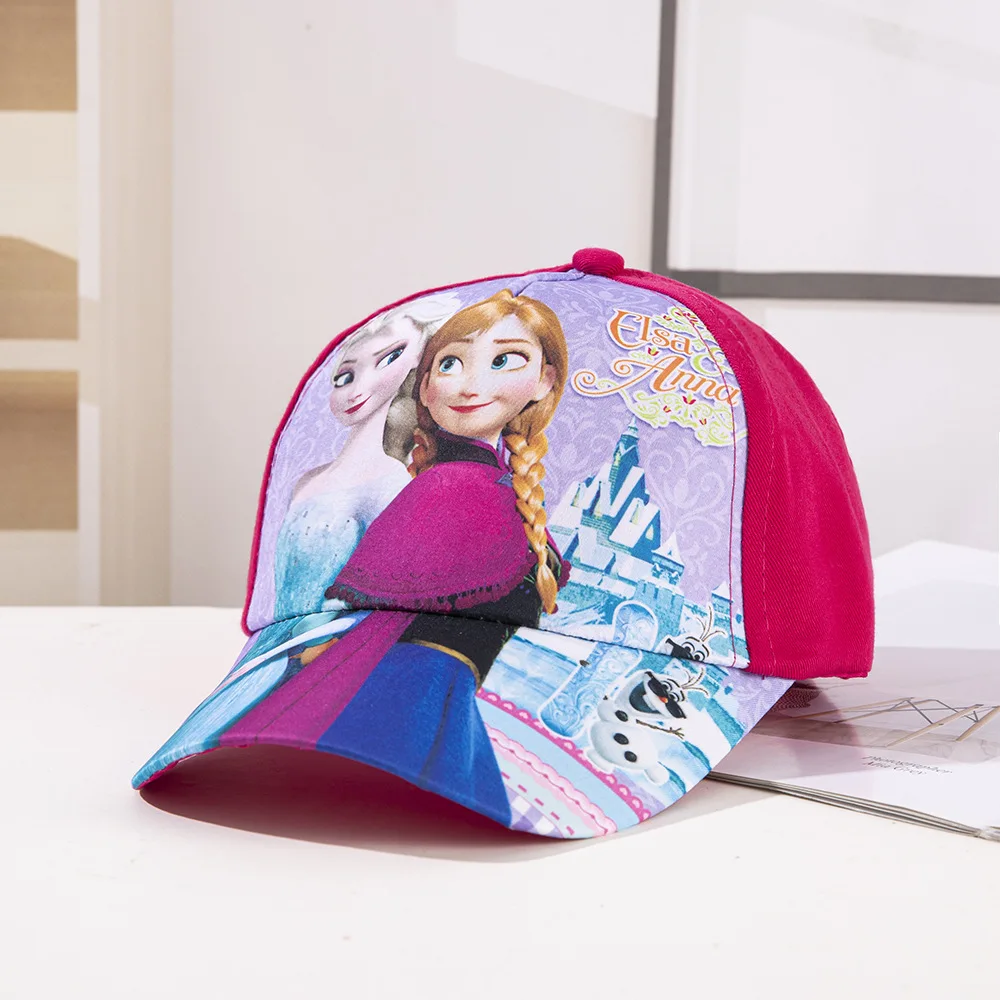 Disney Frozen Baseball Cap Spiderman Anna Elsa Mickey Minnie Mouse Anime Cartoon Hat kids Boy Girl Caps Adjustable