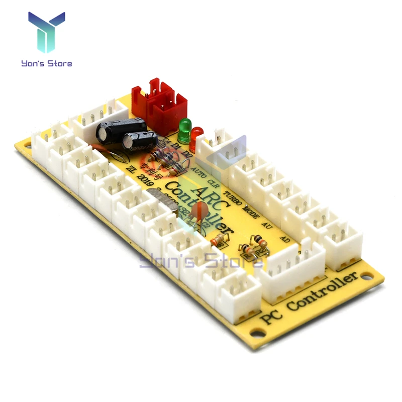 Kit de bricolage de carte de circuit imprimé zéro retard, manette à bouton-poussoir LED, câble USB, PC, Raspberry Pi 4, arcade, bricolage