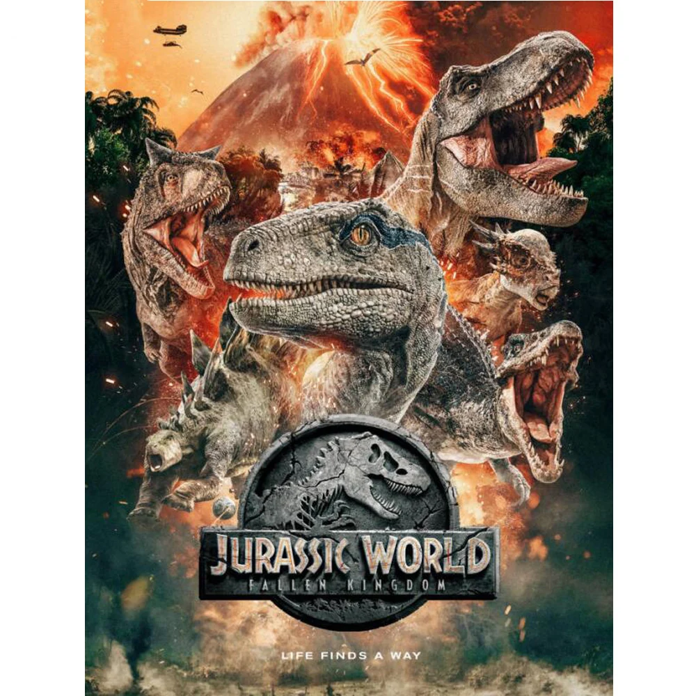 

5D DIY Diamond Painting Jurassic World Animal Dinosaur 3D Embroidery Cross Stitch Mosaic Rhinestone Home Decoration Gift F0H463