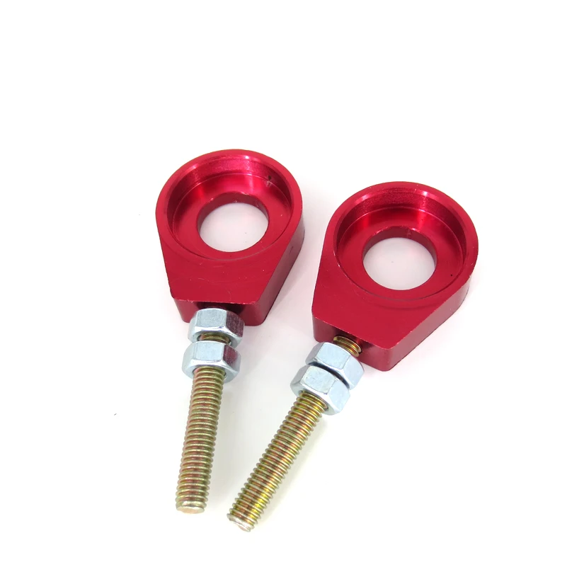 6 Colors 12mm 15mm Rear Wheel Axle Hole Chain Tensioner Adjuster for Motorcycle Modification Parts Accessories