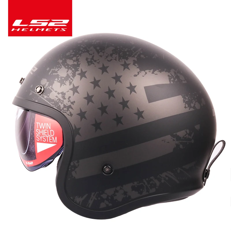 Original LS2 of599  retro motorcycle helmet can add Bubble visor LS2 spitfire vintage casque moto