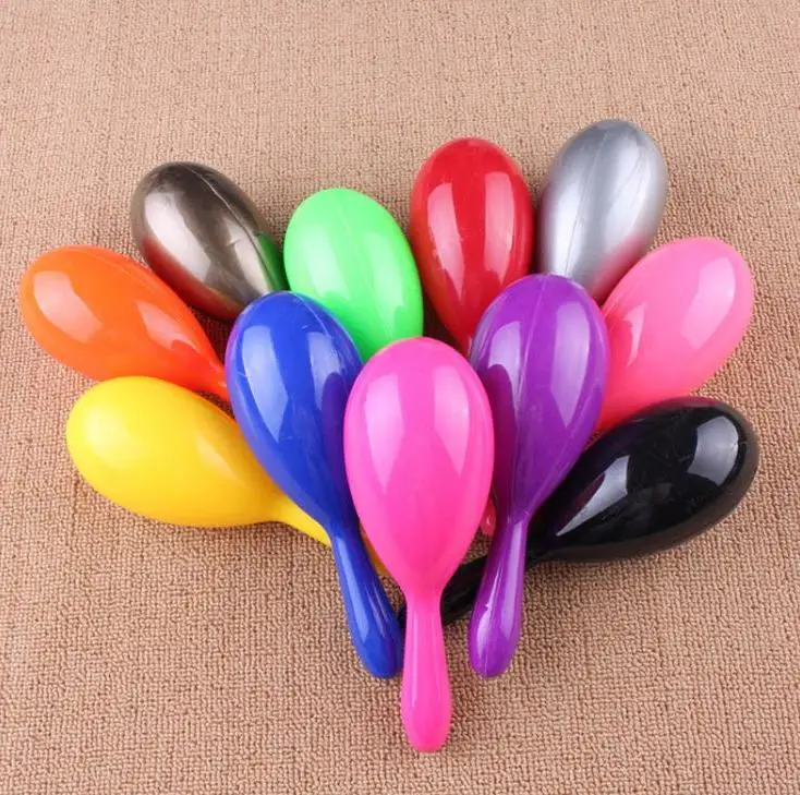 Plastic Spanish Maracas Mexican Costume Hawaii Hula Dance Accessory Noise Makers Party Christmas New Year Wholesale