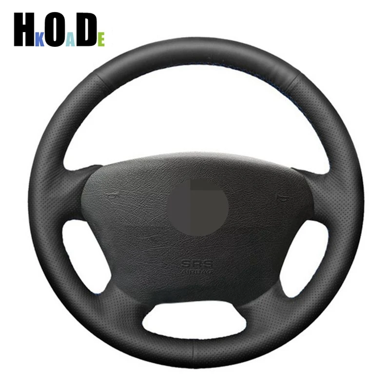 DIY Artificial Leather Hand sewing Car Steering Wheel Cover for Mercedes Benz M-Class ML230 270 320 350 430 500 1997 W163