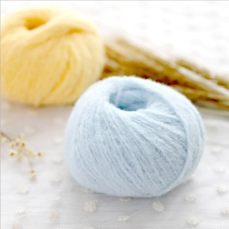 Sheffield Wool Medium Fine Wool Handmade DIY Crochet Doll Hat Clothes Scarf Thread Cotton Candy Wool