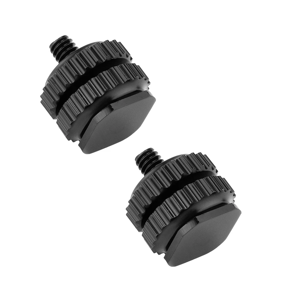 Sapata a 1/4 adaptador, adaptador de montagem de sapata quente da câmera, sapata flash a 1/4 "-20 adaptador masculino do cargo com disco de travamento para a sapata fria