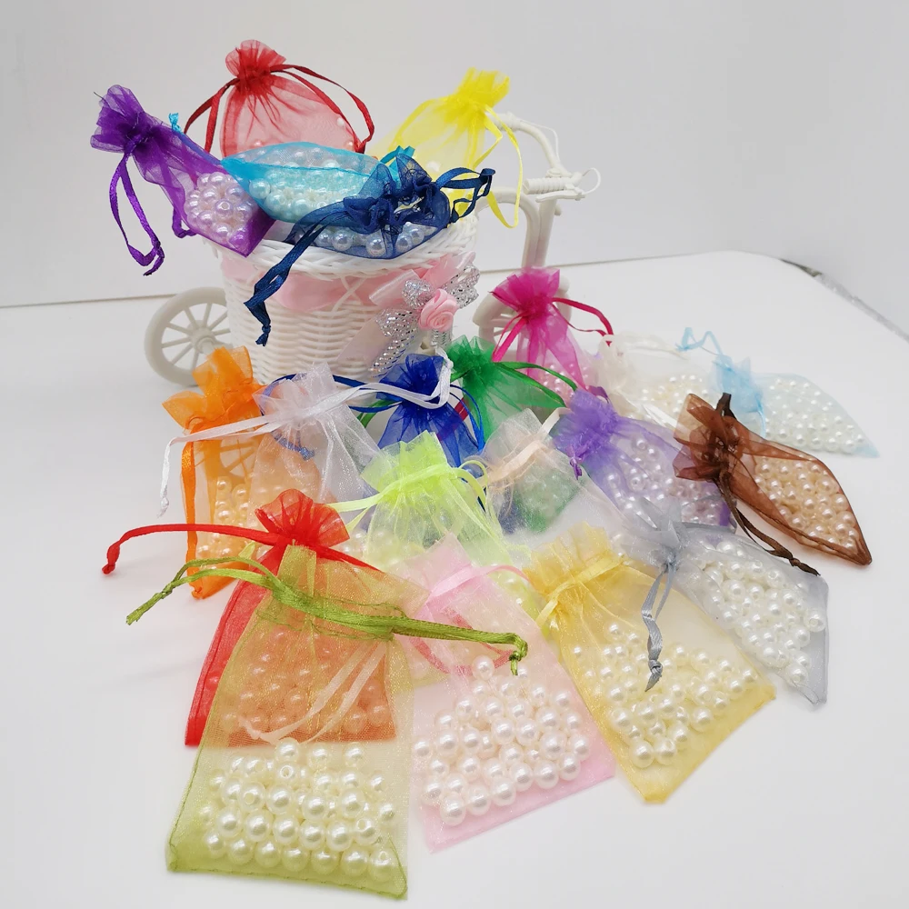 50pcs 15x20 Organza Bags Wedding Packaging For Jewelry Packaging Display Pouch Jewellery Bag Pouches Organza Jewelry Bags Pouch