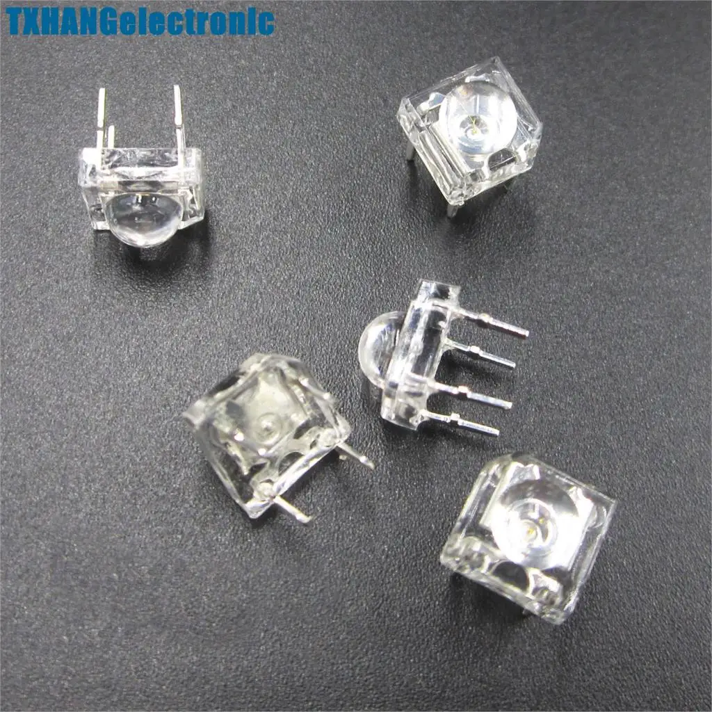 10PCS 5mm 4pin Piranha LED Yellow Super Bright LED light diy electronics