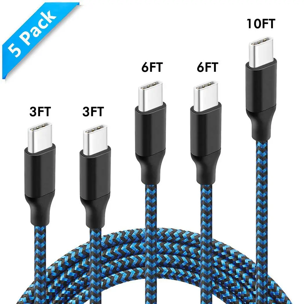 USB Type C Cable USB3.0 5Gbps Type-C USB C 3A Fast Charging Data Cable Nylon for Samsung Huawei P10 P20 Pro C021