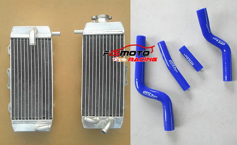 Aluminum Radiator + Silicone Hose For YAMAHA YZF250 YZ250F 2007 2008 2009 07 08 09