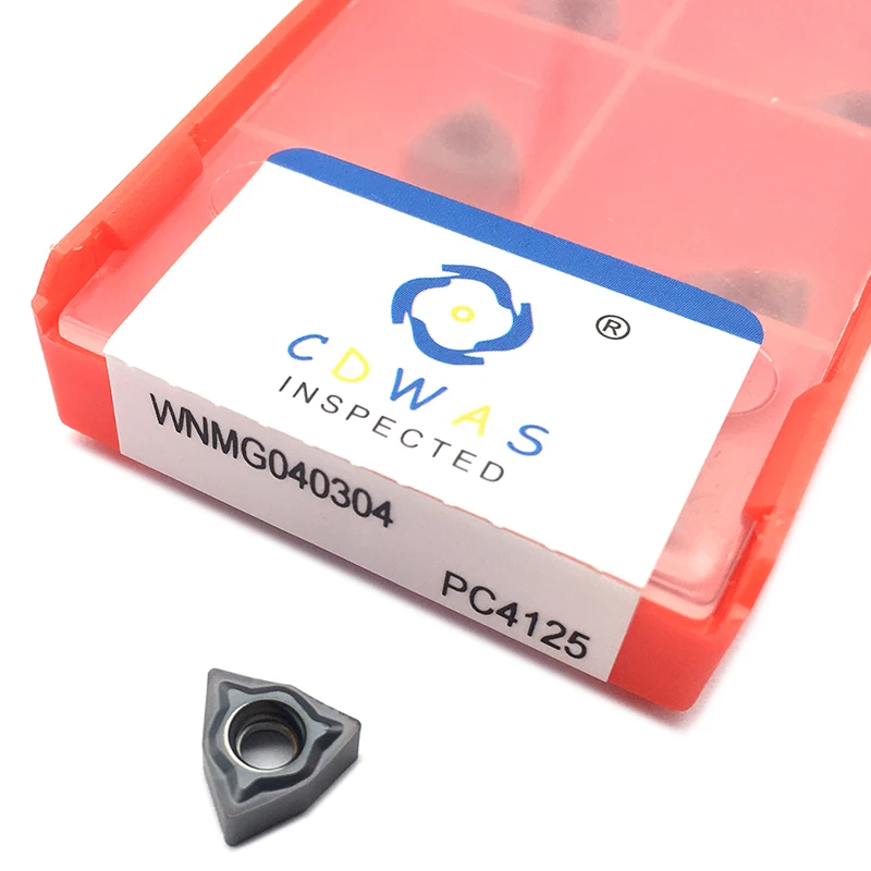 10 Stuks Wnmg040304 Pc4125 Zwart Van Hoge Kwaliteit Extern Draaiend Gereedschap Carbide Inzetstukken Wnmg 040304 Cnc Draaibank Snijgereedschap Voor Staal