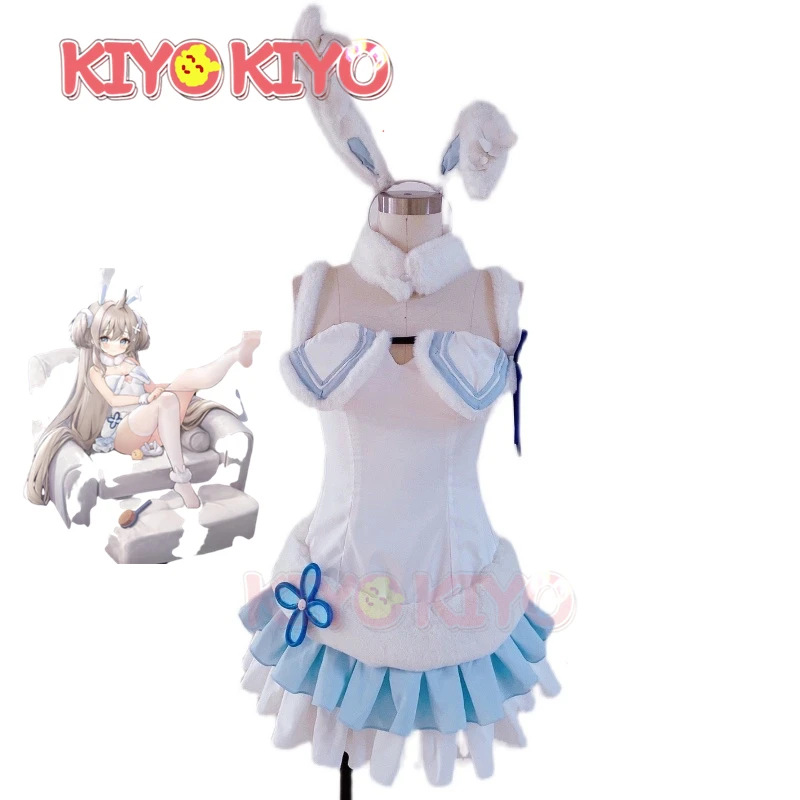 KIYO-KIYO Azur Lane Cosplays Bunny IJN Umikaze Cosplay Costume Lovely bunny girl Fluffy Dress female High quality Custom made