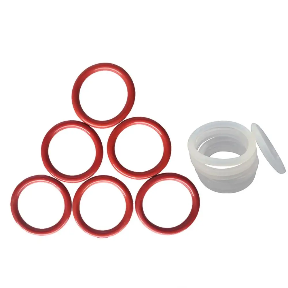 Màu Đỏ/Trắng Đường Kính Dây 1.5Mm Thực Phẩm An Toàn Silicone O Vòng Gioăng OD 5-80Mm O nhẫn Hải Cẩu Máy Giặt