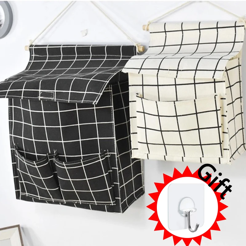 Waterproof Multi-layer Hanging Bag, Wall-mounted Storage Bag, Behind the Door, Dormitory Bedroom Wall Storage Bag