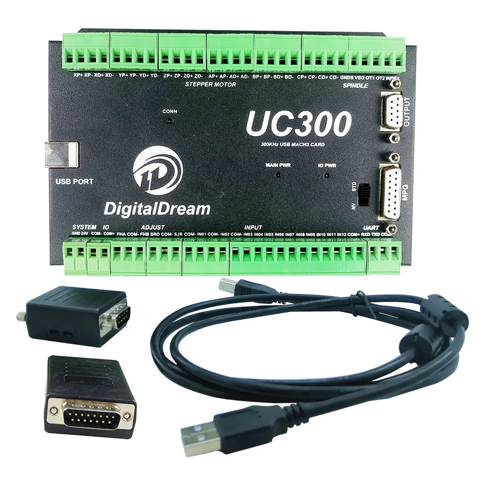 

NVUM upgrade USB Mach3 CNC controller UC300 3/4/5/6 axis motion control board for CNC milling machine