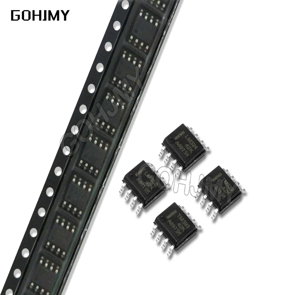 50PCS LM358 LM393 LM339 LM324 NE555 SOP SMD LM358DR LM324DR LM339DR LM393DR NE555DR Amplifier Circuit SOP8 SOP14