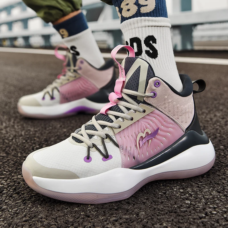 2021 New High Quality Professional Sports Shoes Basketball for Men Women Fashion Colors High Sneakers Men Outdoor Training Boots