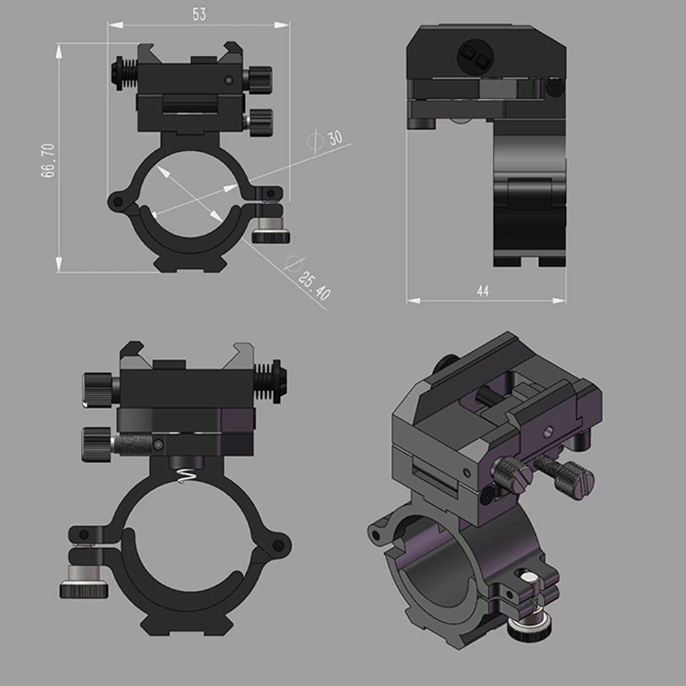 30mm/25mm Adjustable Scope Mount Ring Mil-Std-1913 Picatinny Rail And Weaver Rail Tactical Mount For Scopes Hunting Accessories