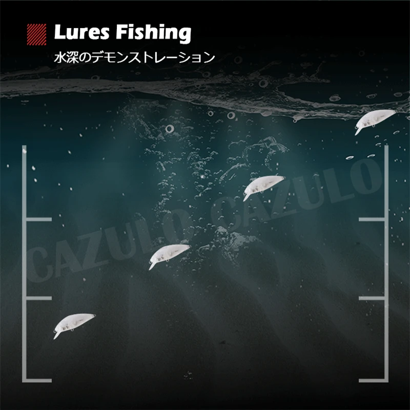 Phụ Kiện Câu Cá Trống Không Phủ Sơn Dụ Minnow 5.4G 69Mm Đánh Chìm ABS Tự Làm Nhân Tạo Mồi Pesca Wobblers Peche Một La carpe Leurre