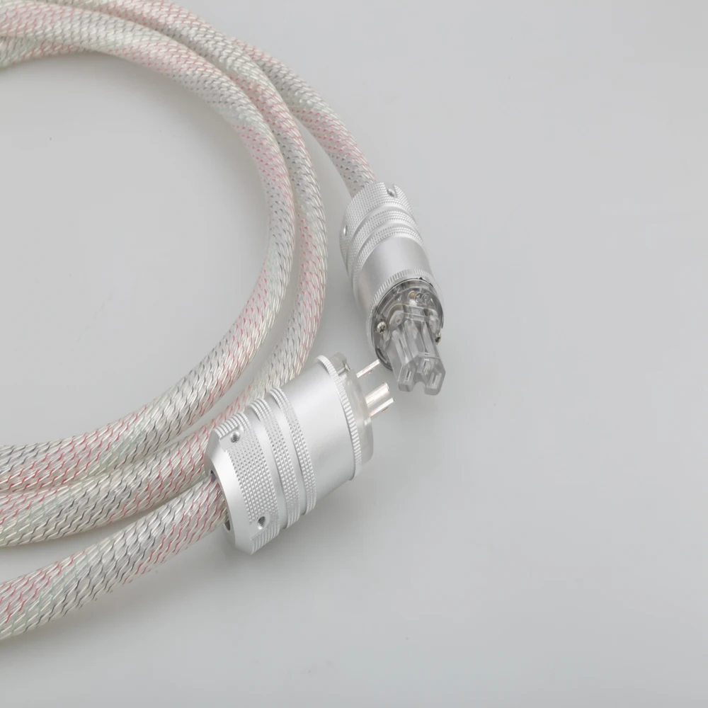Valhalla power line HIFI POWER CABLE 7N OFC Power Cord with EU Plug Amplifier CD, Decoder, Power Wire