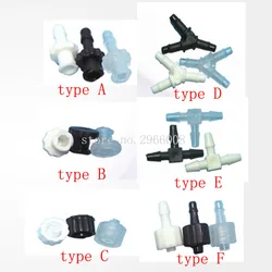Gratis Verzending! 20Pcs 4X3Mm Inkt Buis Connector Inkt Pijp Slang Sluit Voor Grootformaat Solvent Uv Inkjet Printer inkt Verbinding