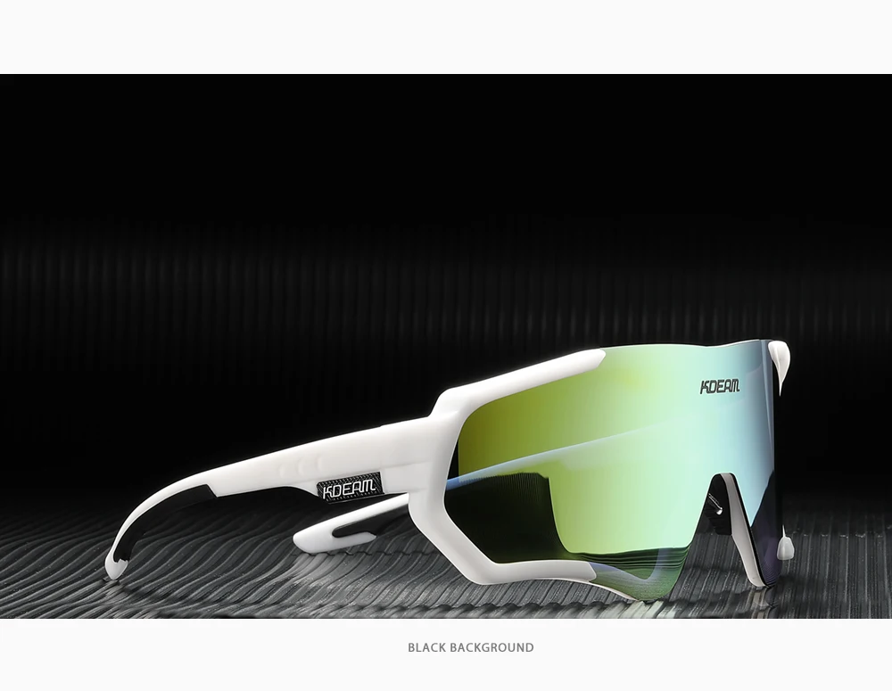 KDEAM Outdoor Sports Herren Sonnenbrille TR90 Polarisierte Sonnenbrille Flash Real Coating Sonnenbrille KD714 CE – Detail 34