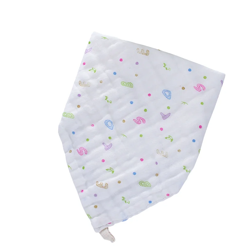 New 8-layer baby towel bays and girls baby bib cartoon printing towel