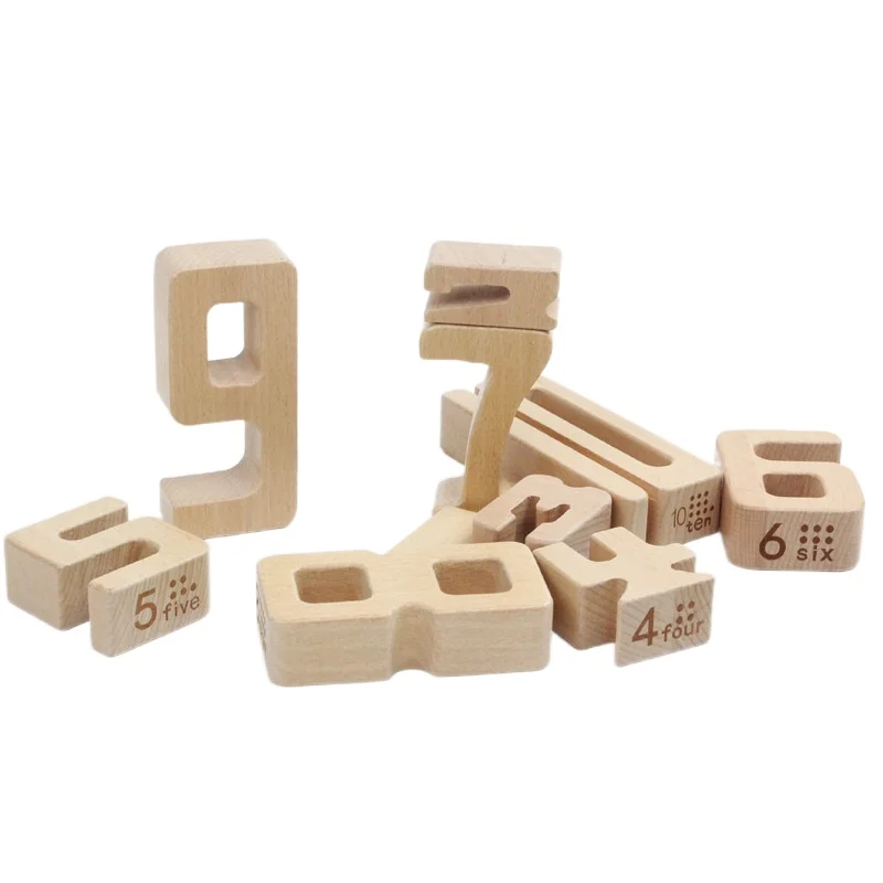 

Beech Large Particles Digital Building Blocks Kindergarten Mathematics Enlightenment Early Teaching Puzzle Aids Children's Toys