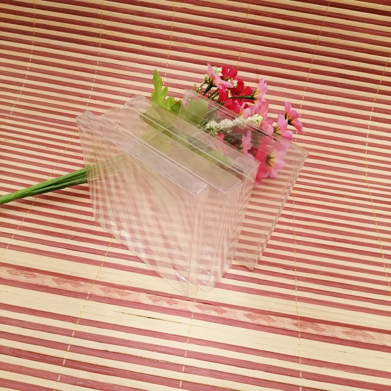 50pcs ABB Clear Transparent Pvc Plastic Box Gift Packaging Box for Jewelry Gift Box Packaging Display Christmas Gift Box Storage