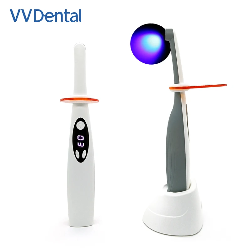 VVDental Dental Curing Lamp Dental Photopolymerize Cordless LED 3S Resin Cure Light Orthodontics Dentistry Polymerize 2200mW/c㎡