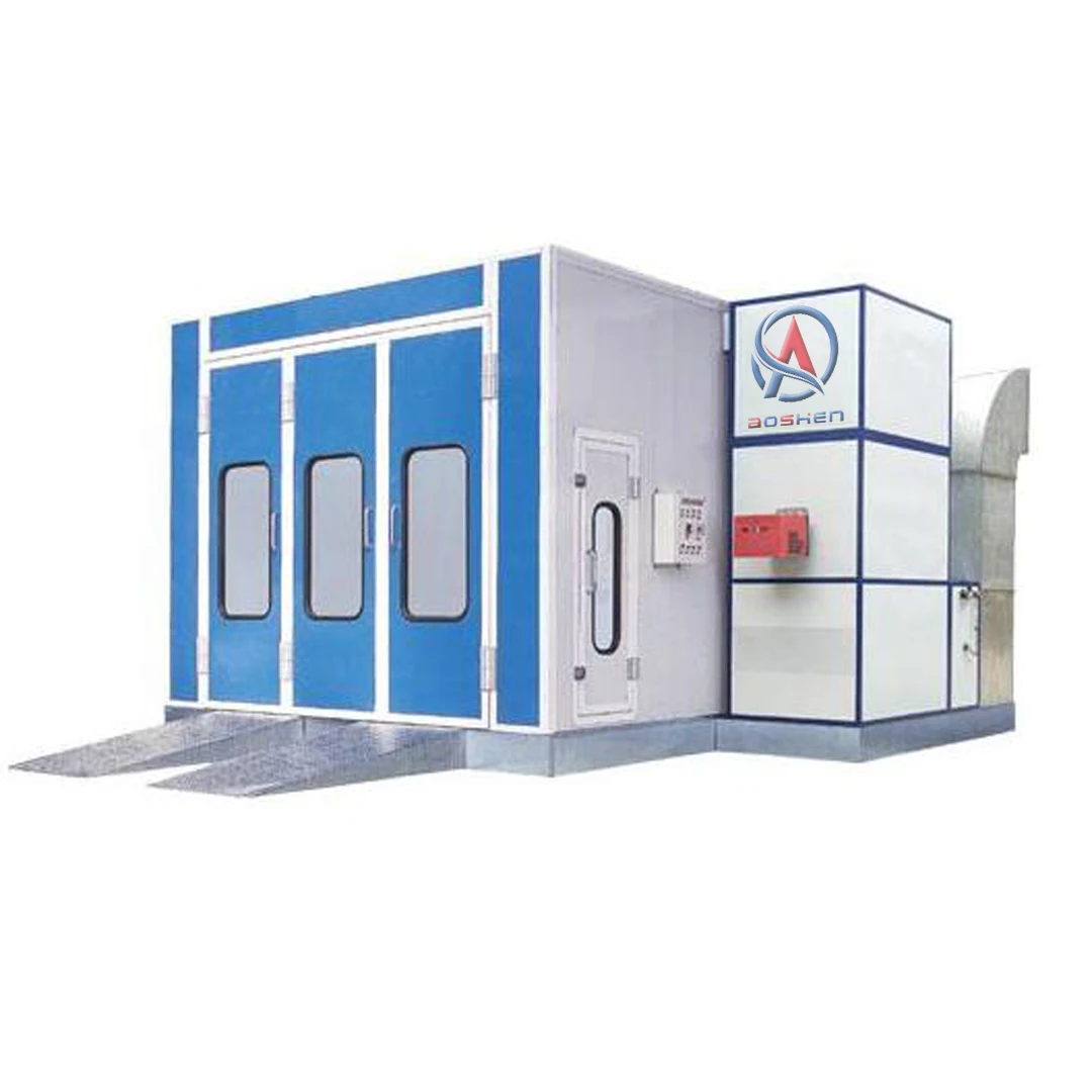 Water Based Paint Spray Baking Booth Automotive Car Room With Electric Infrared Heating CE Approve