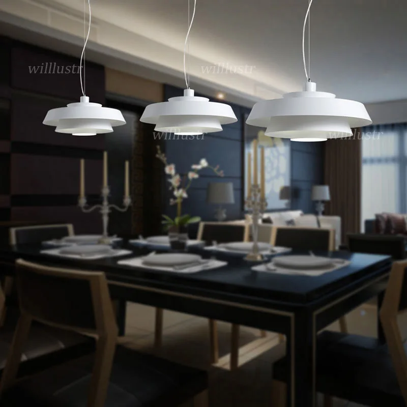 White Black Gold Metal Pendant Lamp Modern Iron Rose Suspension Light Parlor Lounge Dinning Bedroom Hanging Ceiling Chandelier