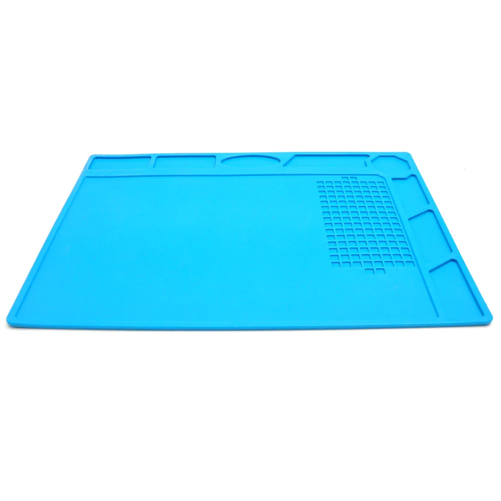High Quality Blue Silicone Watch Repair Pad,Non-Slip Soft 32*24cm Soft Repair Mat Cushion Tools for Watchmakers