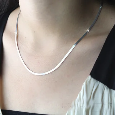 100% Originele 925 Solid Sterling Zilveren Chokers Kettingen voor Vrouwen Fijne Sieraden Bruiloft Dikke Kettingen Kettingen Man kraag Gift