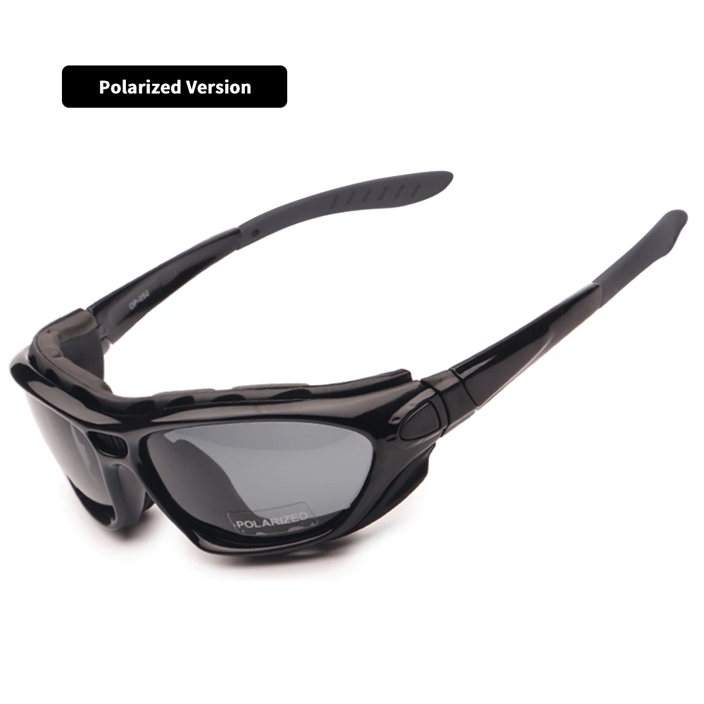Motorcycle Goggles Polarized Clear 2 Pairs Day Night, Cycling Sunglasses Temples Strap Interchangeable, Helmet Glasses