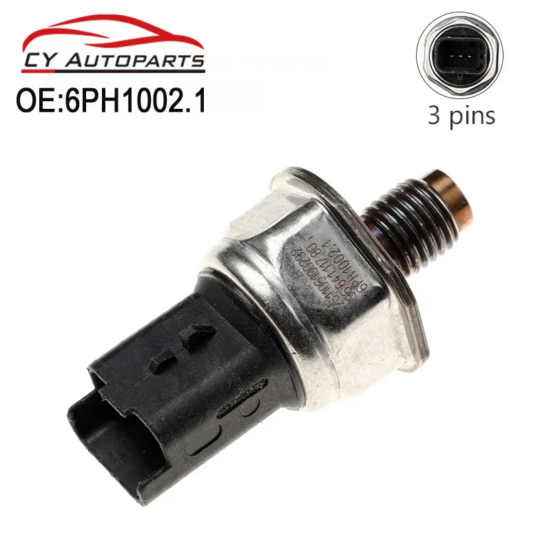 New Fuel Rail High Pressure Sensor For Ford Citroen Peugeot 1.6 1.4 HDI 6PH1002.1 6PH10021 9664111780