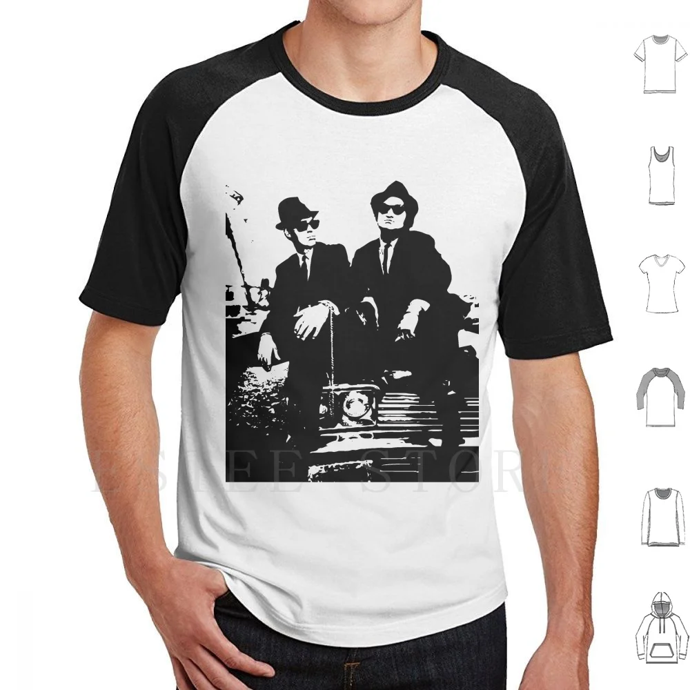 Camiseta Bb DIY de talla grande 100% algodón partitura musical Aretha Franklin Blues Brothers Blues Elwood Jake Dan Aykroyd Dan Akkroyd John