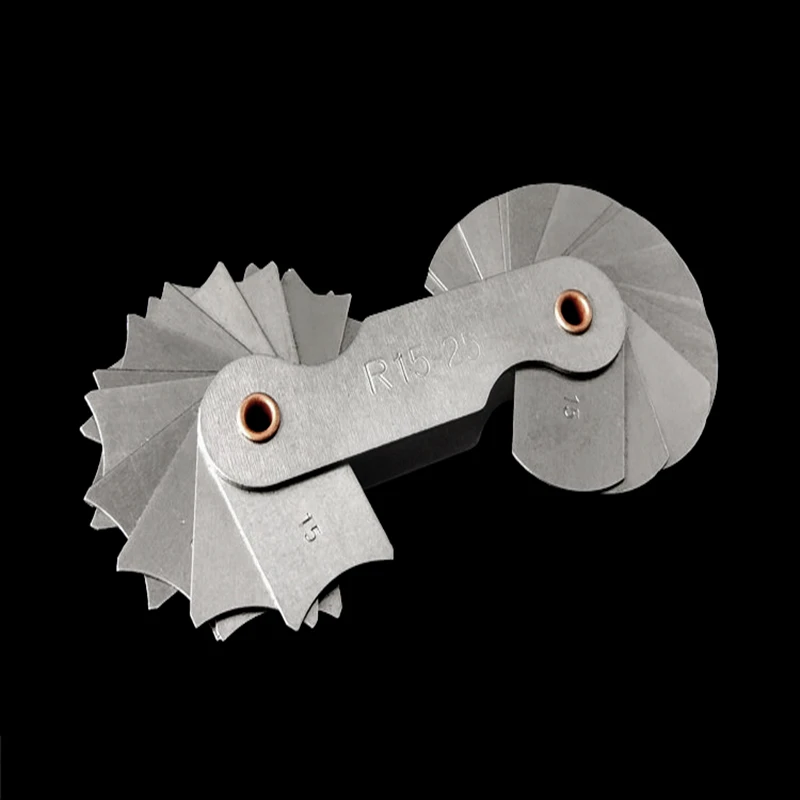 R1-R6.5/R7-R14.5/R15-R25 Radius Gauge Probe R Gauge mit 1-25 Klingen Palette für Industrielle Messung