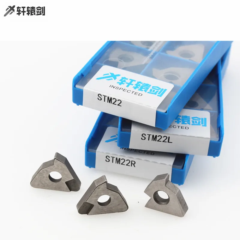 STM22L 10PCS Stm 22l STM22R STM22 22ER N60 22IR N55 Thread Turning Tools Knife Pads Insert Shim