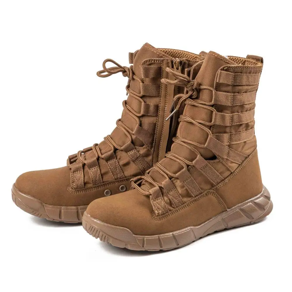 Light Style Suede Boots Men Hiking Boots Breathable Desert Brown Training Boot