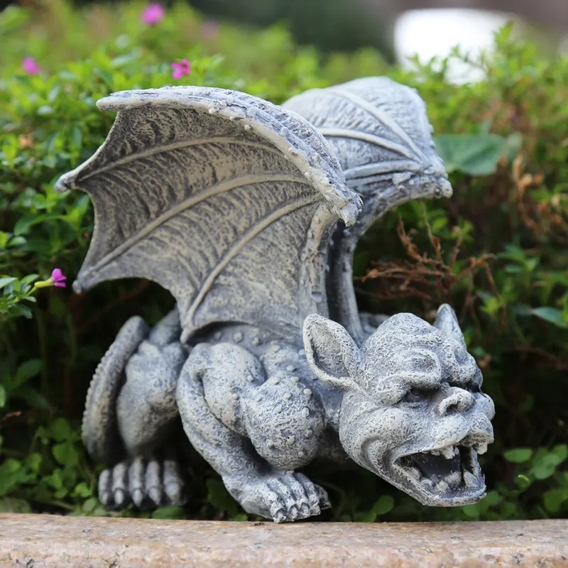 Outdoor Pastoral Resin Monster Statues Ornaments Courtyard Garden Home Figurines Crafts Villa Park Lawn Sculptures Decoration