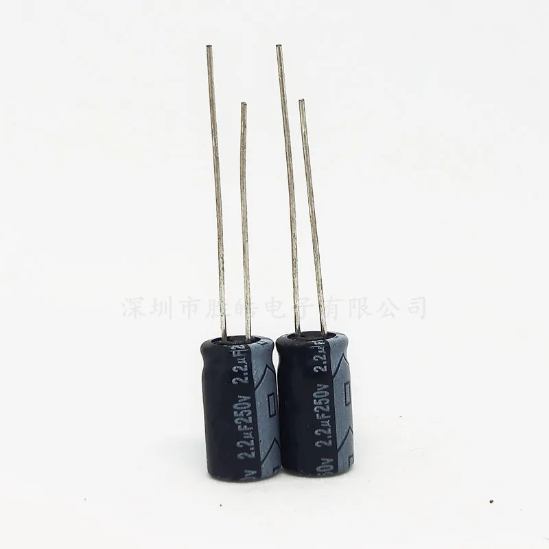 20PCS/lot High Quality 250V2.2UF Brand New Aluminum Electrolytic Capacitor Size: 6X12 (MM) )