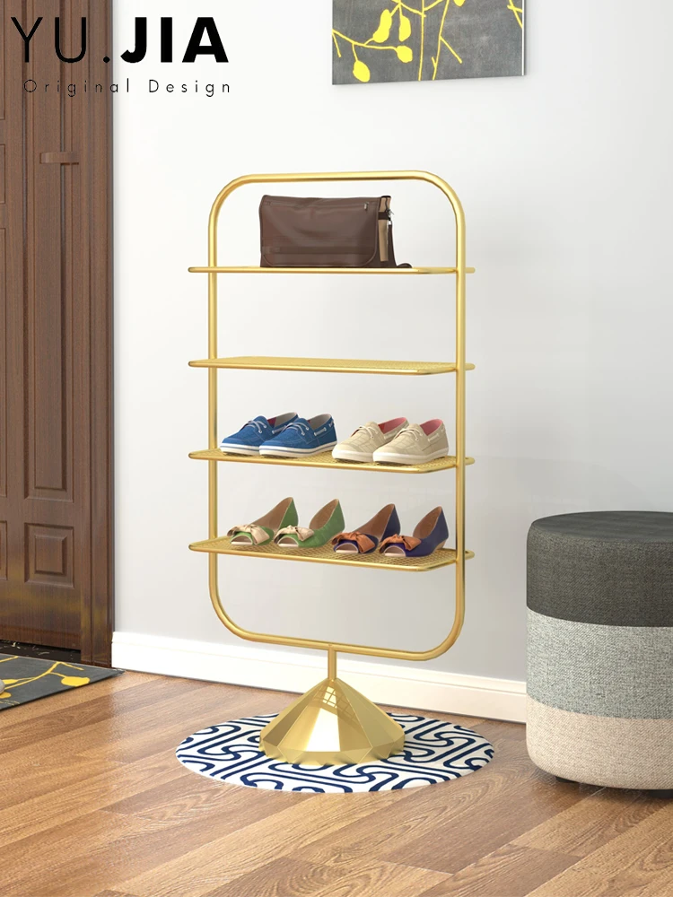 TT Door Living Room Shoe Rack Household Multi-Layer Simple Storage Slipper Rack Light Luxury