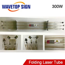 WaveTopSign CO2 Laser Tube 300W 400w 600w 2-Core  3 core Length 1650mm Dia.120mm use for Co2 Laser Engraving and Cutting Machine